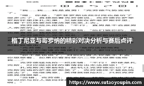 格丁尼亚与哥罗纳的精彩对决分析与赛后点评